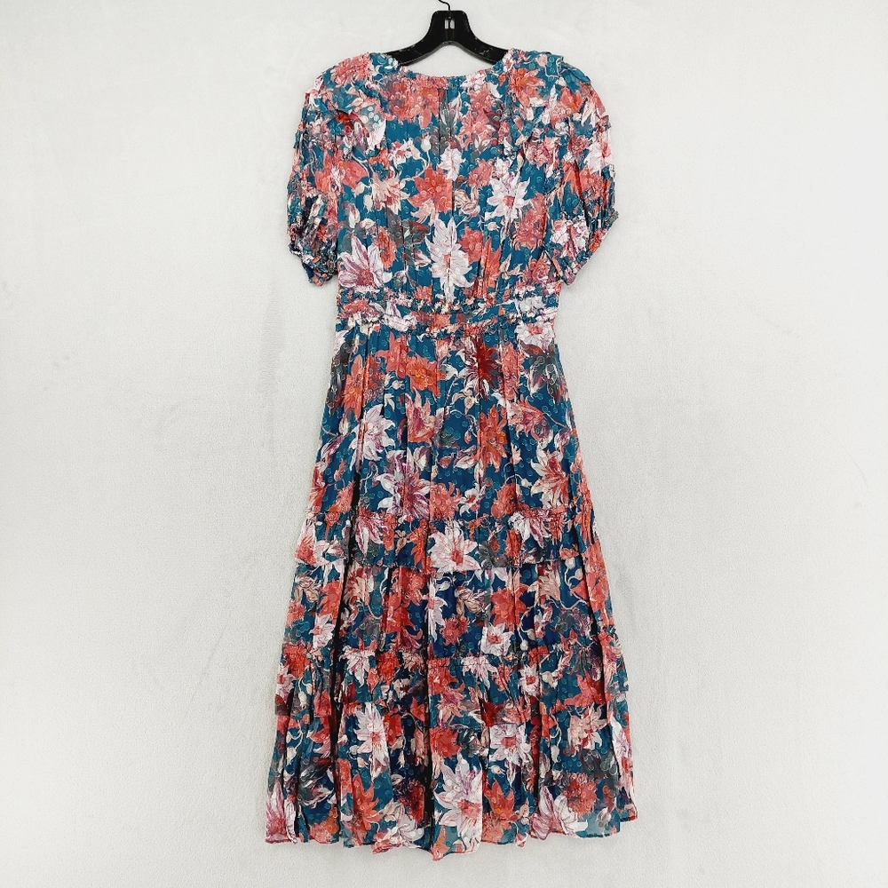 NEW Sachin & Babi Veronica Viscose Floral Midi Dress Z59 - Picture 6 of 9
